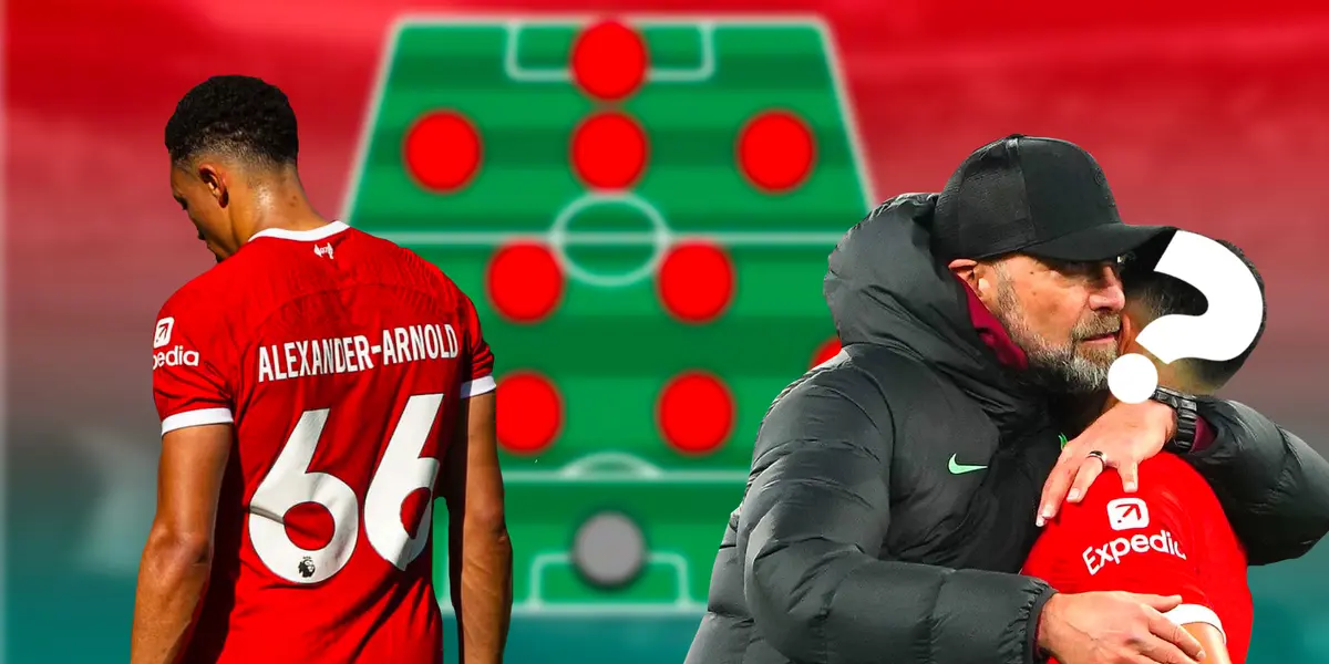 Klopp hugs a player and TAA is worried