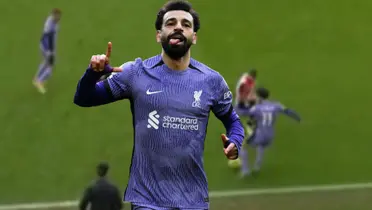  Salah celebrating a goal