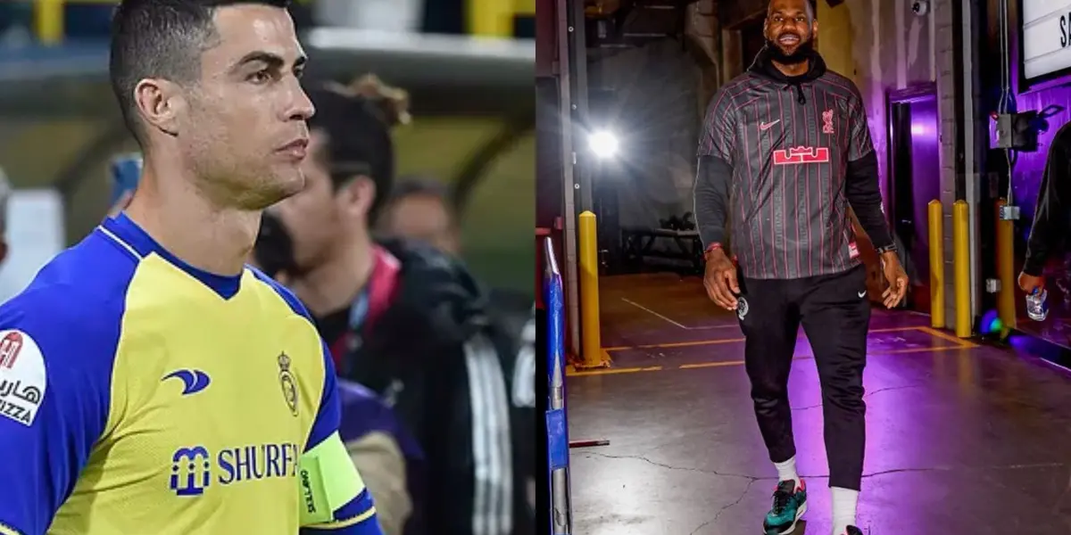 Attention was drawn by the basketball player's appearance wearing the Liverpool shirt with a special design