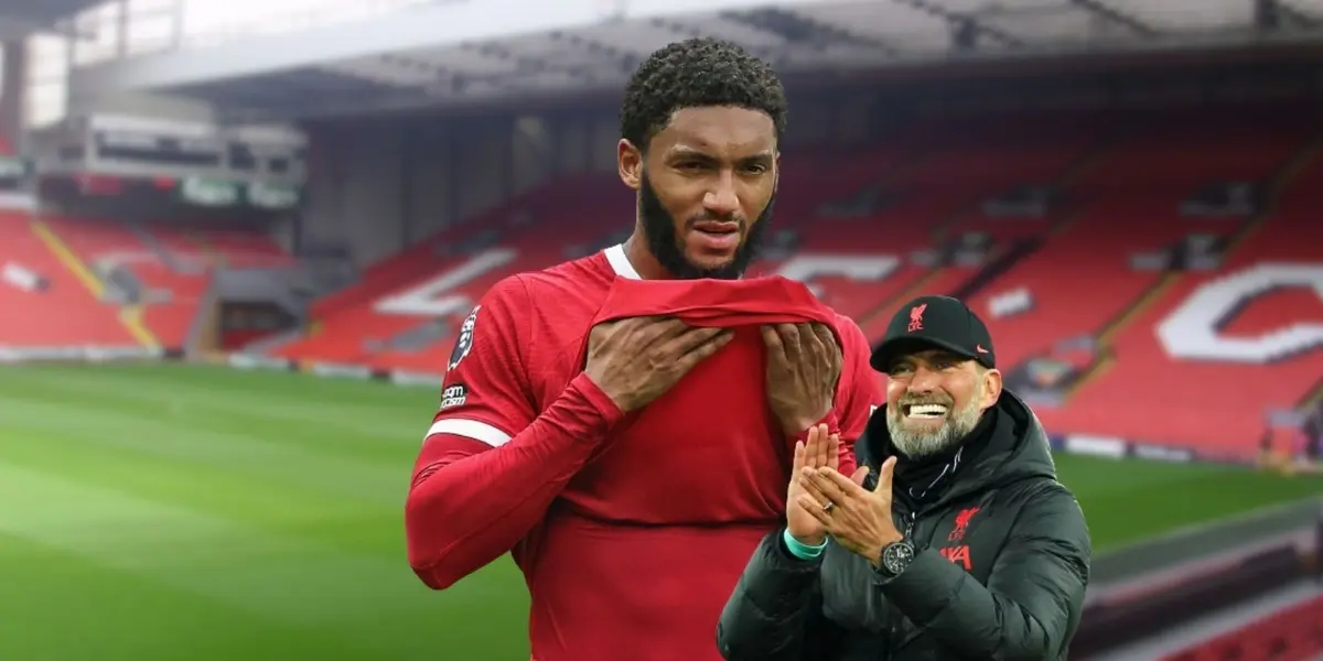 Joe Gomez had to come in to fill the gap left by van Dijk's dismissal