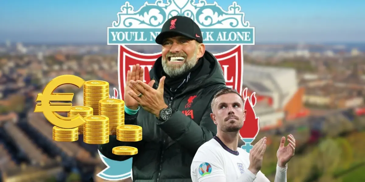 Jordan Henderson is already a foot and a half away from Liverpool