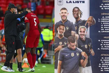 Konaté suffered an injury in training before the game against Newcastle