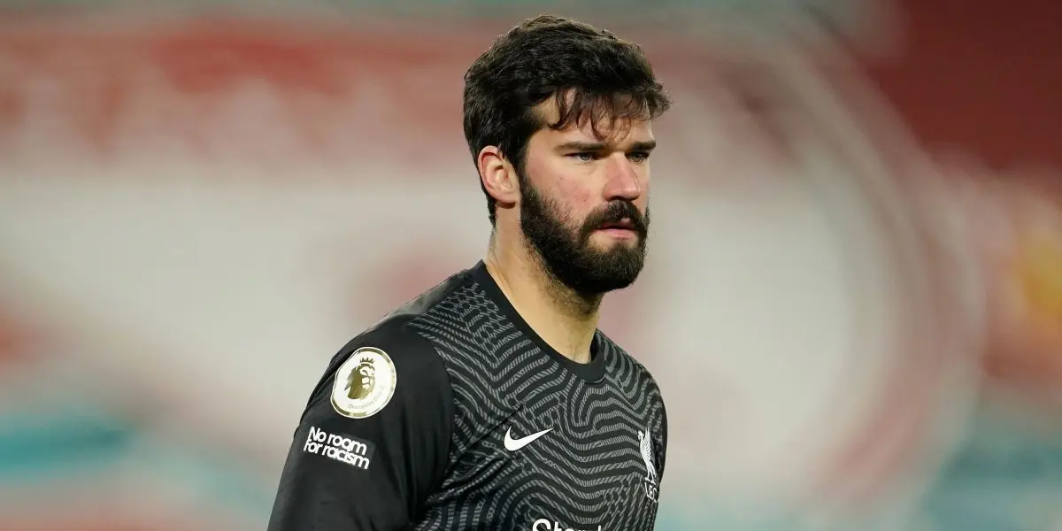 Alisson Becker could miss the Community Shield match against Man City