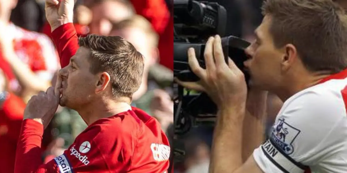 Steven Gerrard was back in a Liverpool shirt