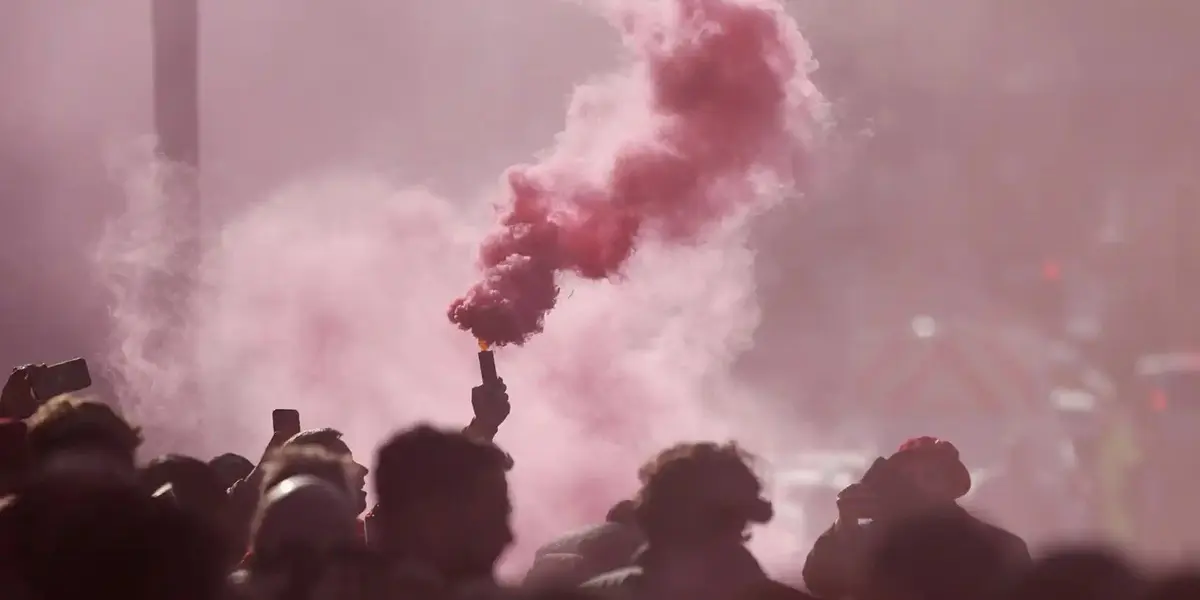 The club could be sanctioned due to an investigation launched by the FA, as the use of pyrotechnics in stadiums is banned.