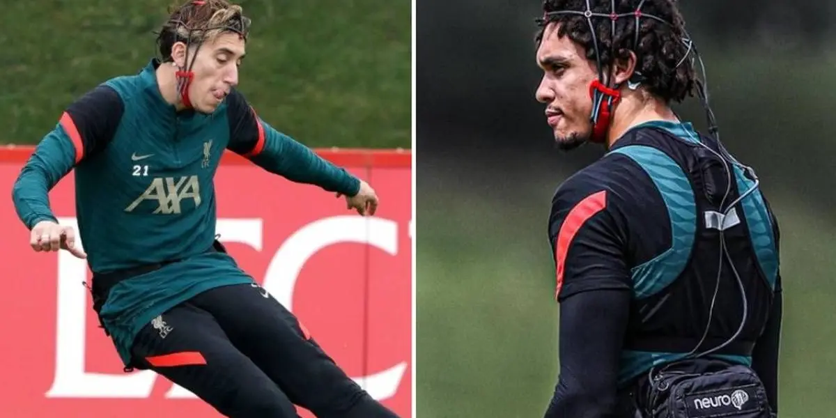 The club's players have been spotted training with a device on their heads.