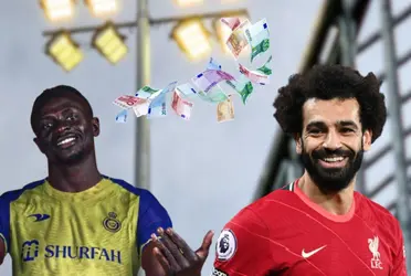 The differences between the earnings that Mane and Salah could make