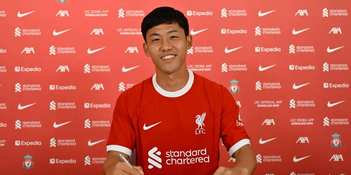 The Japanese was signed by Liverpool during this summer