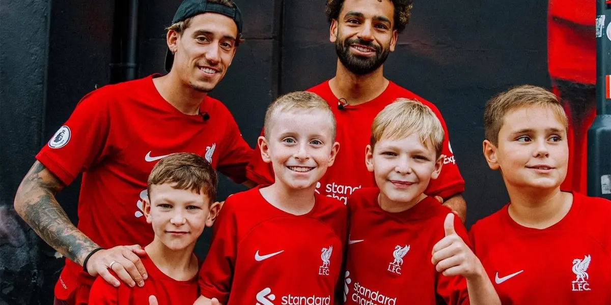 The Liverpool quartet joined the team's title sponsor's Fans of Fans campaign,