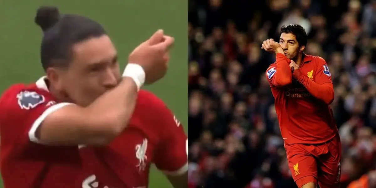 The Uruguayan made a particular gesture that brought El Pistolero to mind