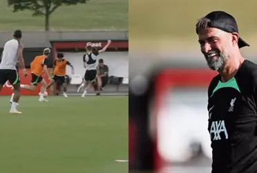 Two players were surprisingly present at Liverpool training session