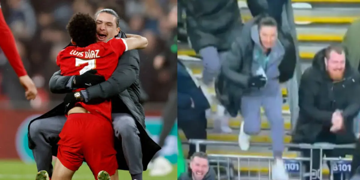 A video has gone viral on social media of Darwin Nunez celebrating Virgil Van Dijk's goal