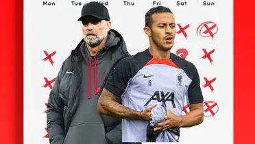 Alcantara and Klopp very serious and annoying