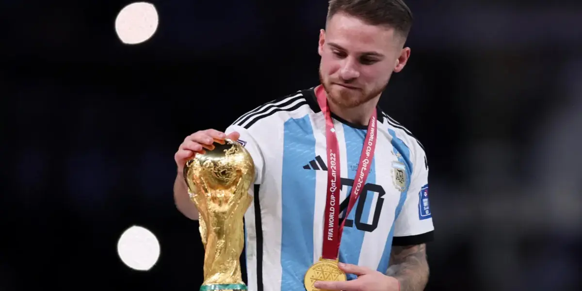 Alexis Mac Allister, world champion with Argentina