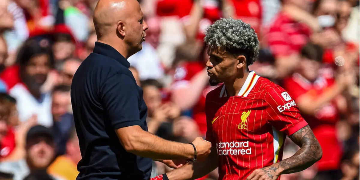 Arne Slot came out to defend Liverpool forward Luis Díaz.