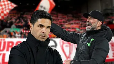 Arteta angry and Klopp very happy