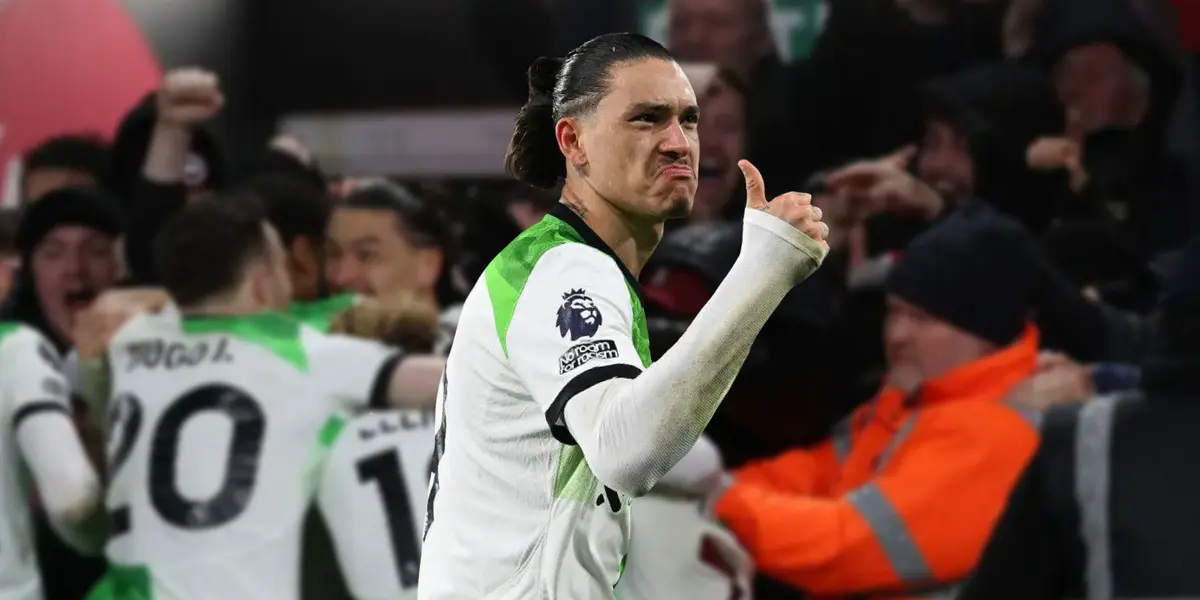 Darwin Nuñez celebrating a goal