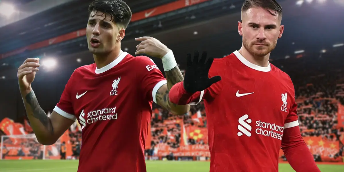 Dominik Szoboszlai and Alexis Mac Allister very angry