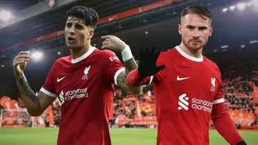 Dominik Szoboszlai and Alexis Mac Allister very angry