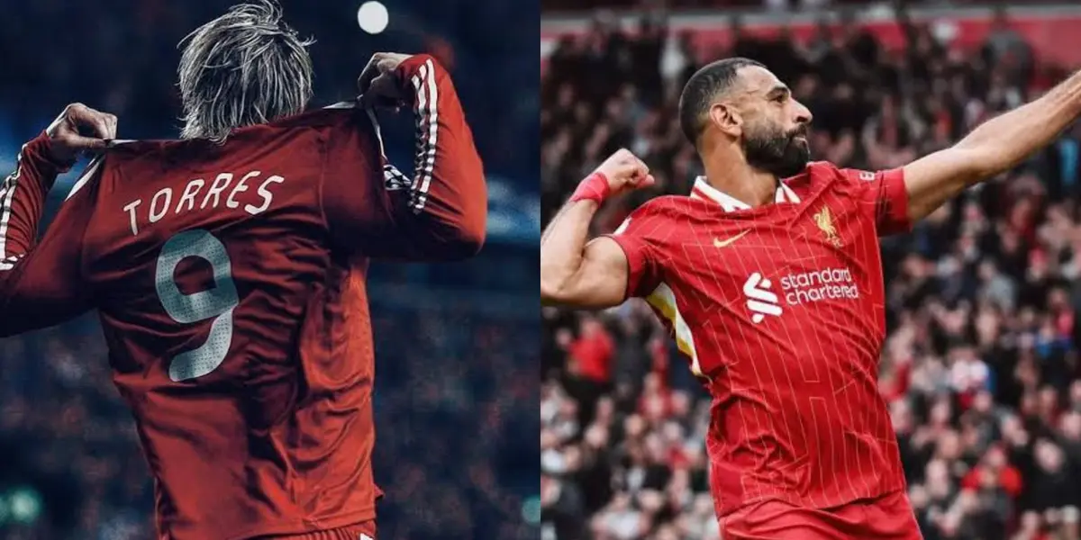 Fernando Torres and Mohamed Salah