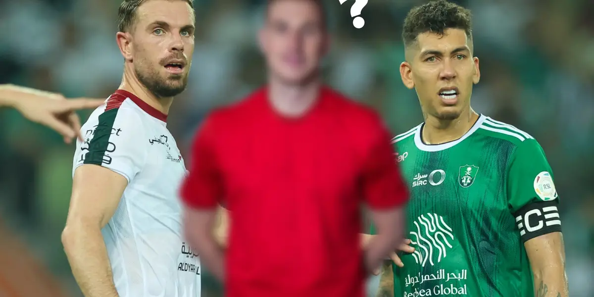 Henderson, Firmino and an unknown player