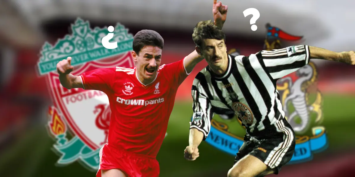 Ian Rush con el Liverpool y Newcastle