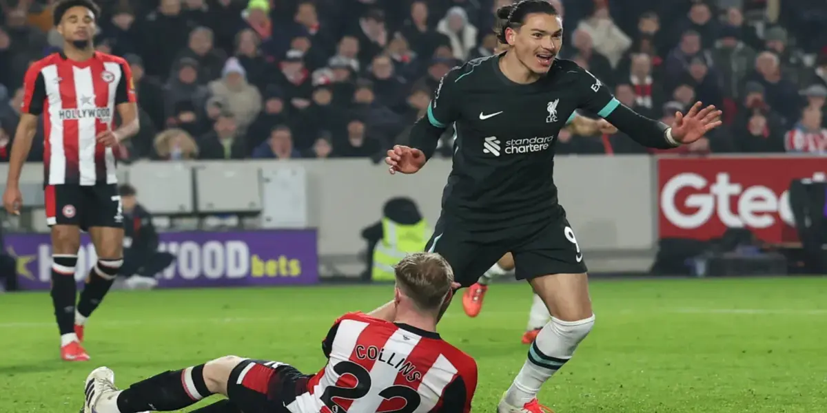 Just when it seemed like the match was going to end in a draw, Darwin scored a brace.