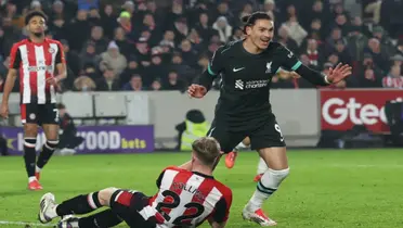 Just when it seemed like the match was going to end in a draw, Darwin scored a brace.