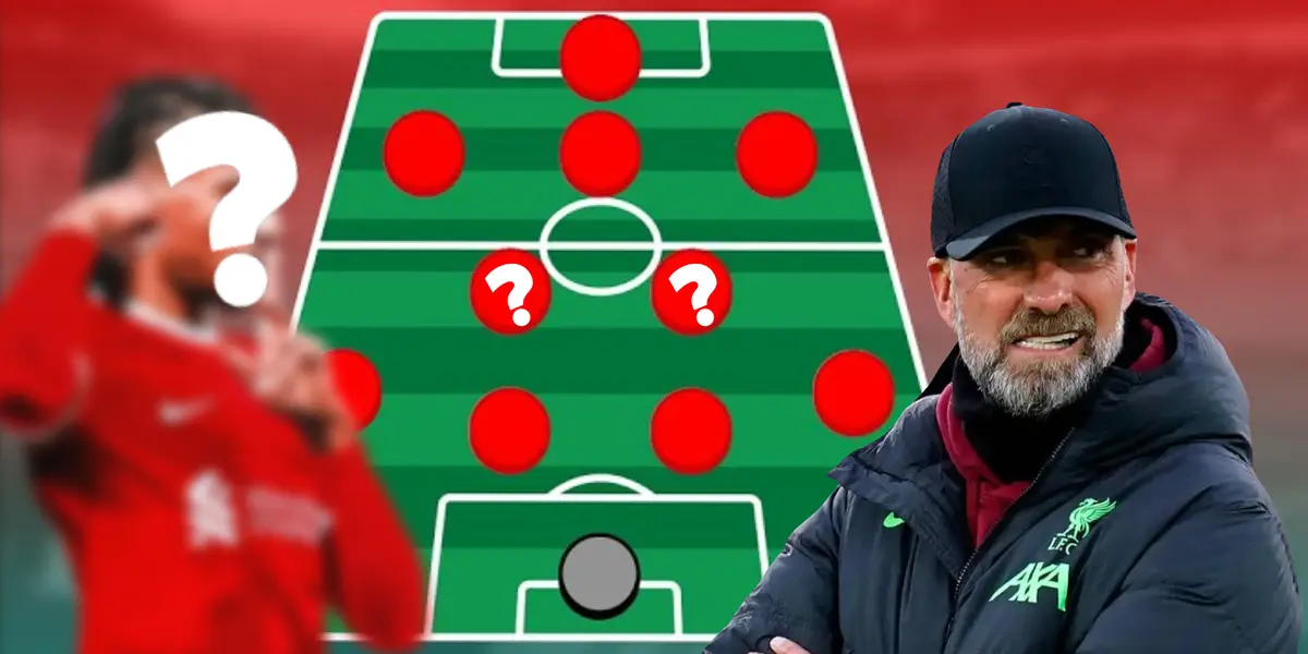 Klopp laughing and a mysterious midfield player