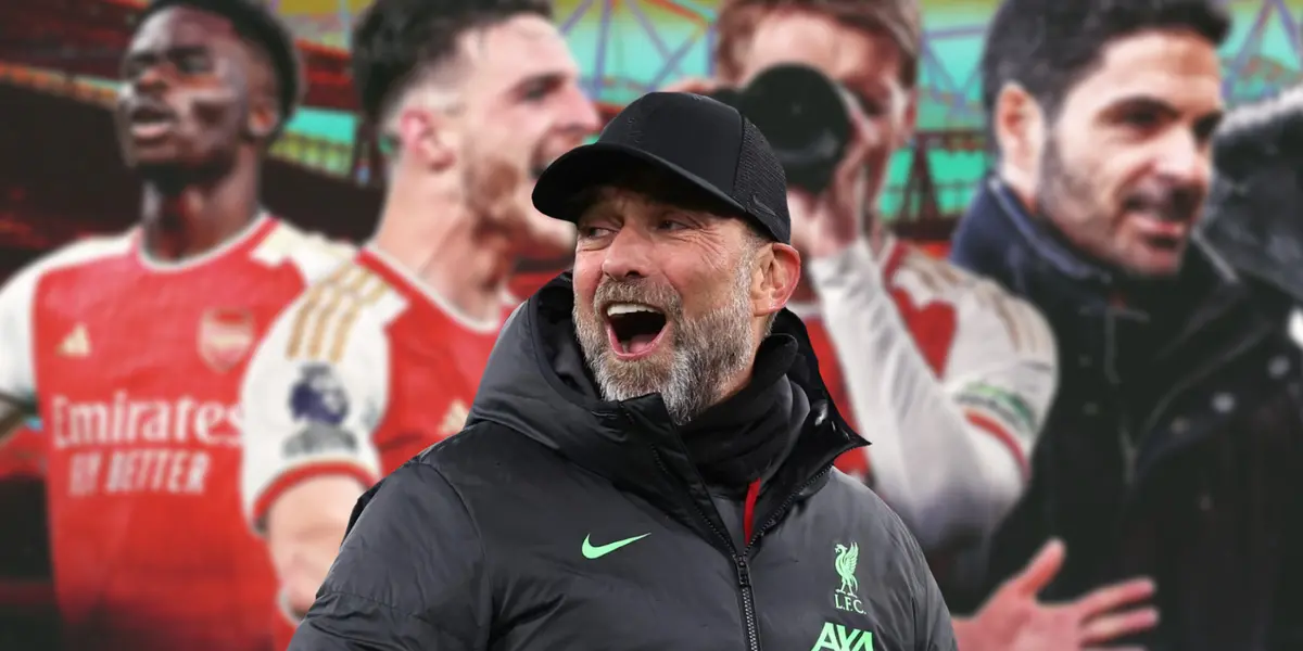 Klopp laughing at Arsenal