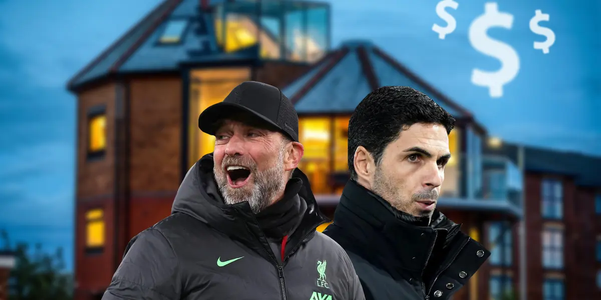 Klopp very happy and Arteta angry