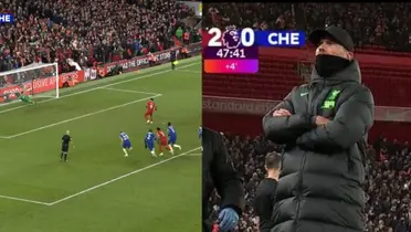 Klopp's reaction to Nunez's curse with balls to the post against Chelsea 