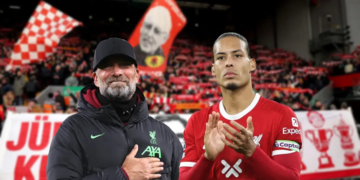 Klopp with Virgil Van Dijk