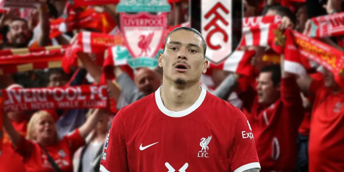 Liverpool fans and Darwin Nunez pressing