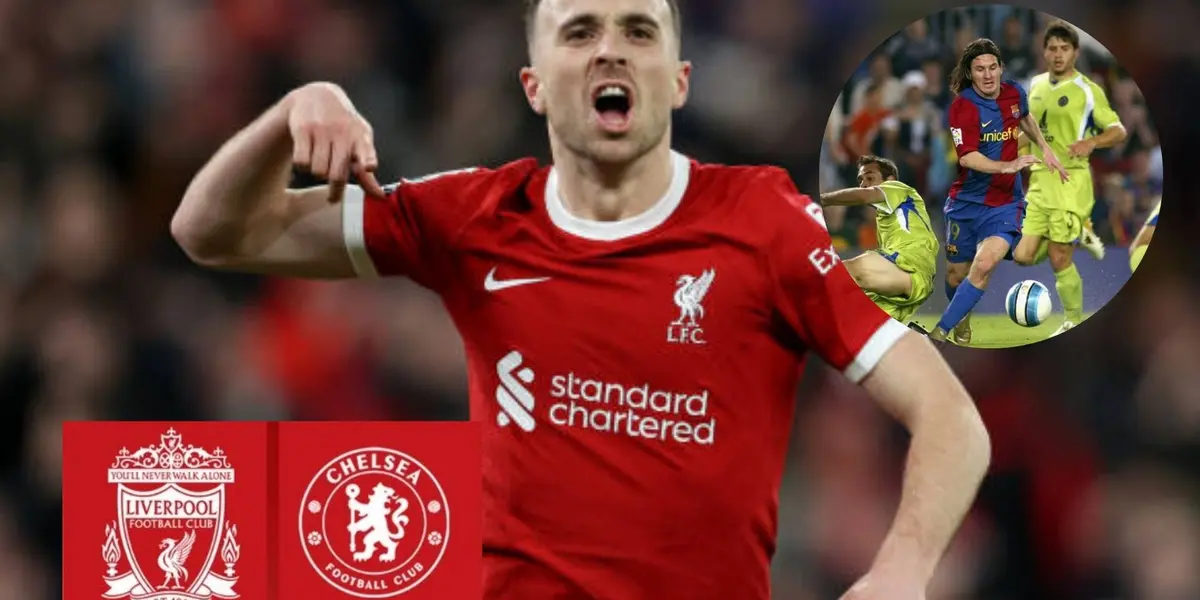 Liverpool took the lead in the first half against Chelsea with a great goal from Portugal's Diogo Jota