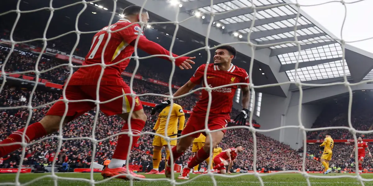 Luis Diaz and Mohamed Salah were Liverpool's two stars in the first half