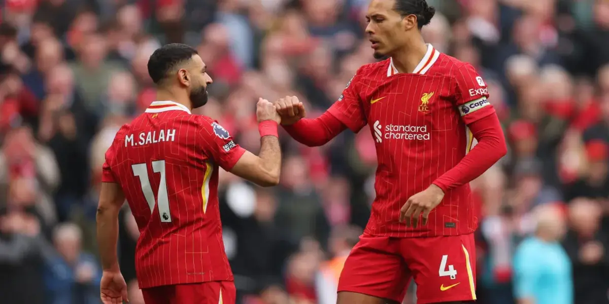 Mohamed Salah and Van Dijk