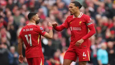 Mohamed Salah and Van Dijk