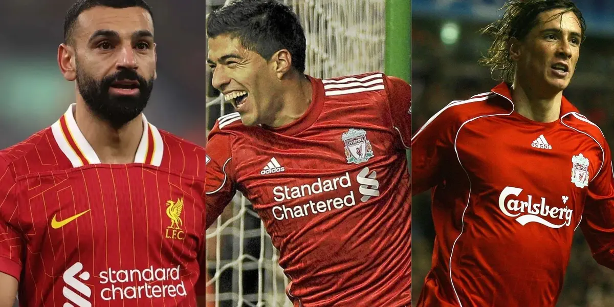 Mohamed Salah, Luis Suárez and Fernando Torres.