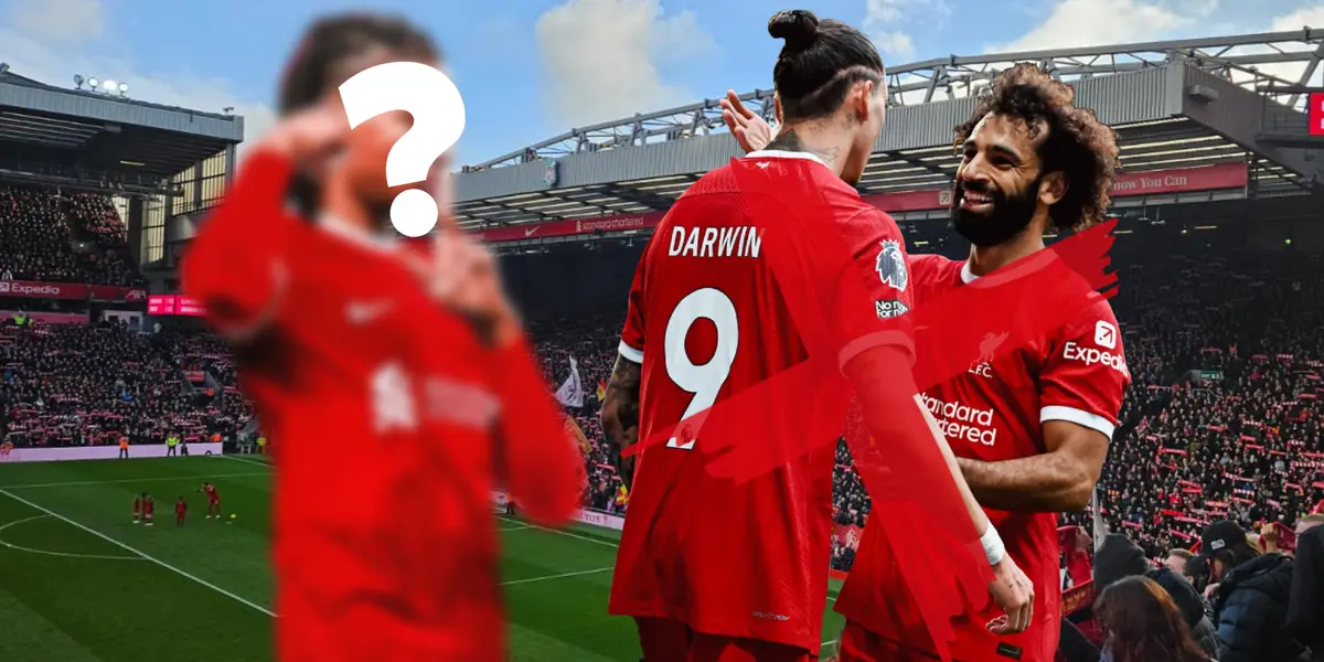 Nunez and Salah crossed out and an unknown player