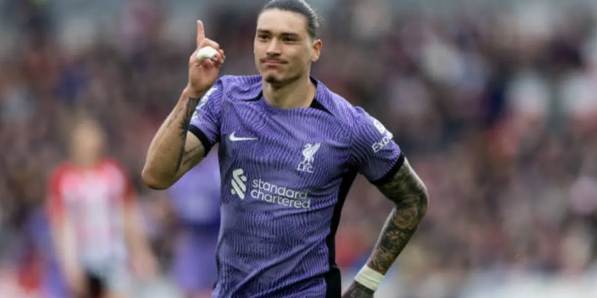 Núñez scored a stunning goal in Liverpool's historic 4-1 win over Brentford