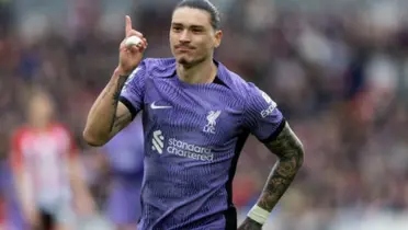 Núñez scored a stunning goal in Liverpool's historic 4-1 win over Brentford