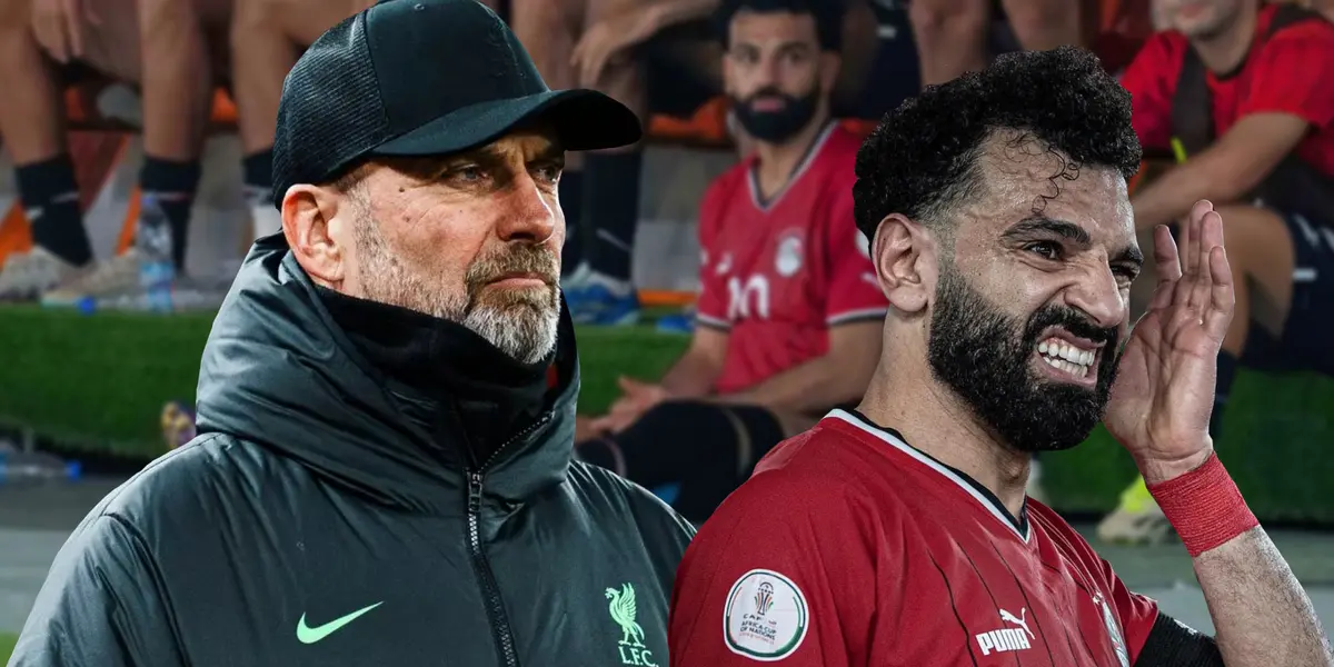 Salah and Klopp very worried