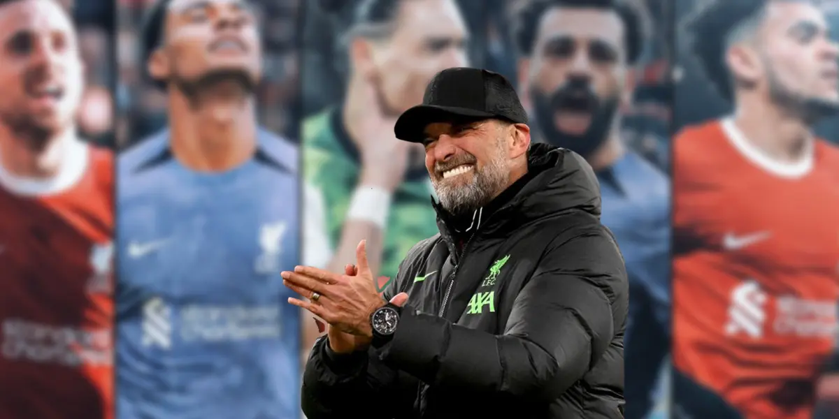 Several figures of Liverpool's attack and Klopp happy