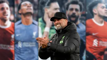 Several figures of Liverpool's attack and Klopp happy