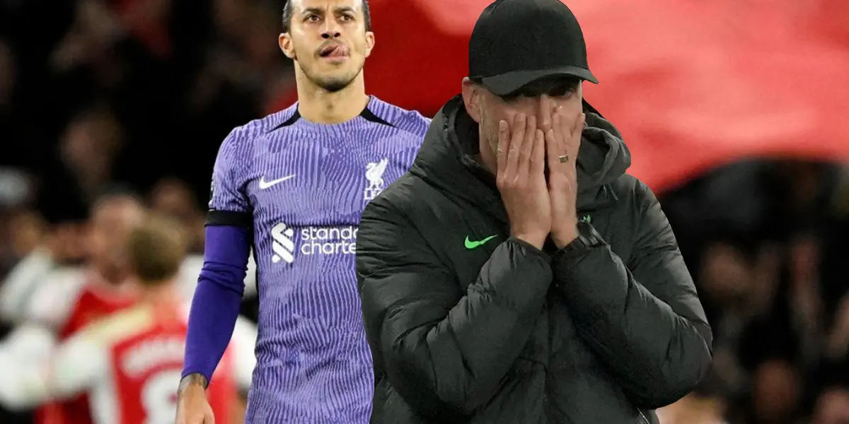 Thiago angry and Klopp surprised