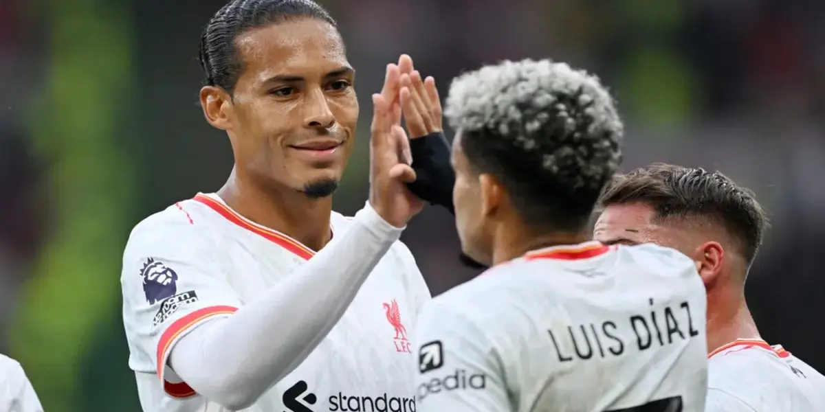 Virgil van Dijk and Luis Diaz