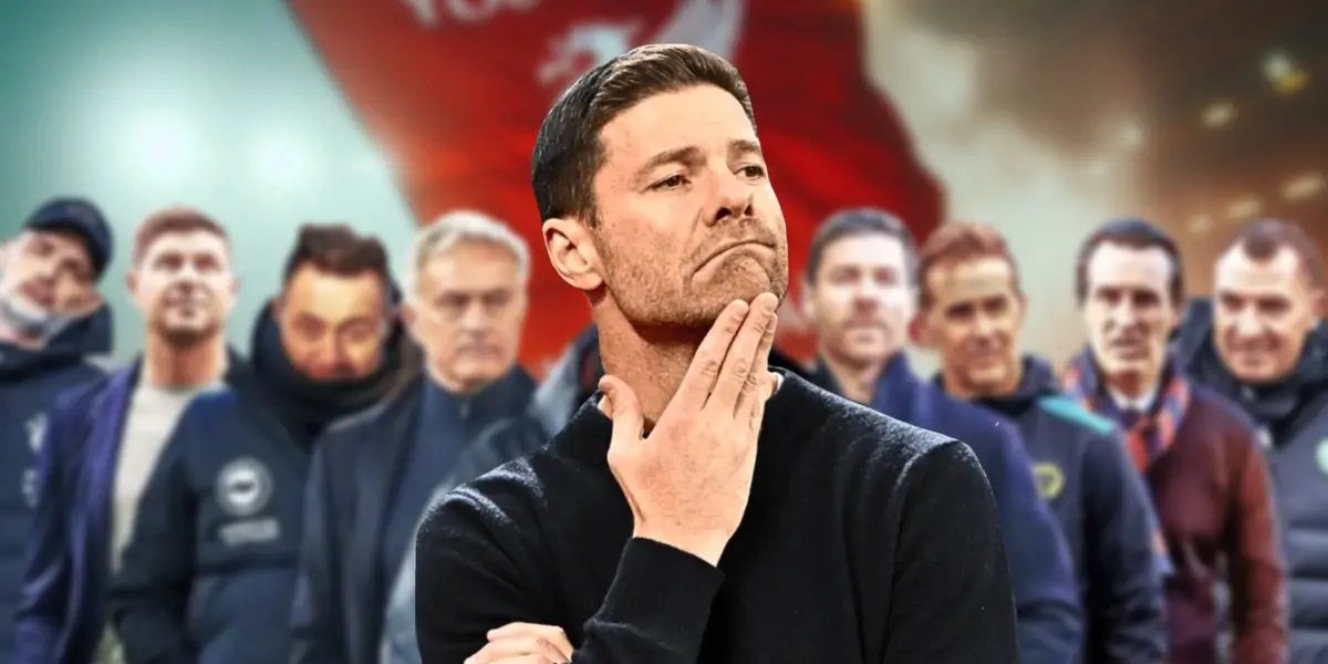Xabi Alonso very thoughtful with the Reds