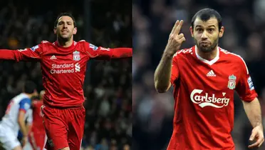 Maxi Rodríguez and Javier Mascherano.